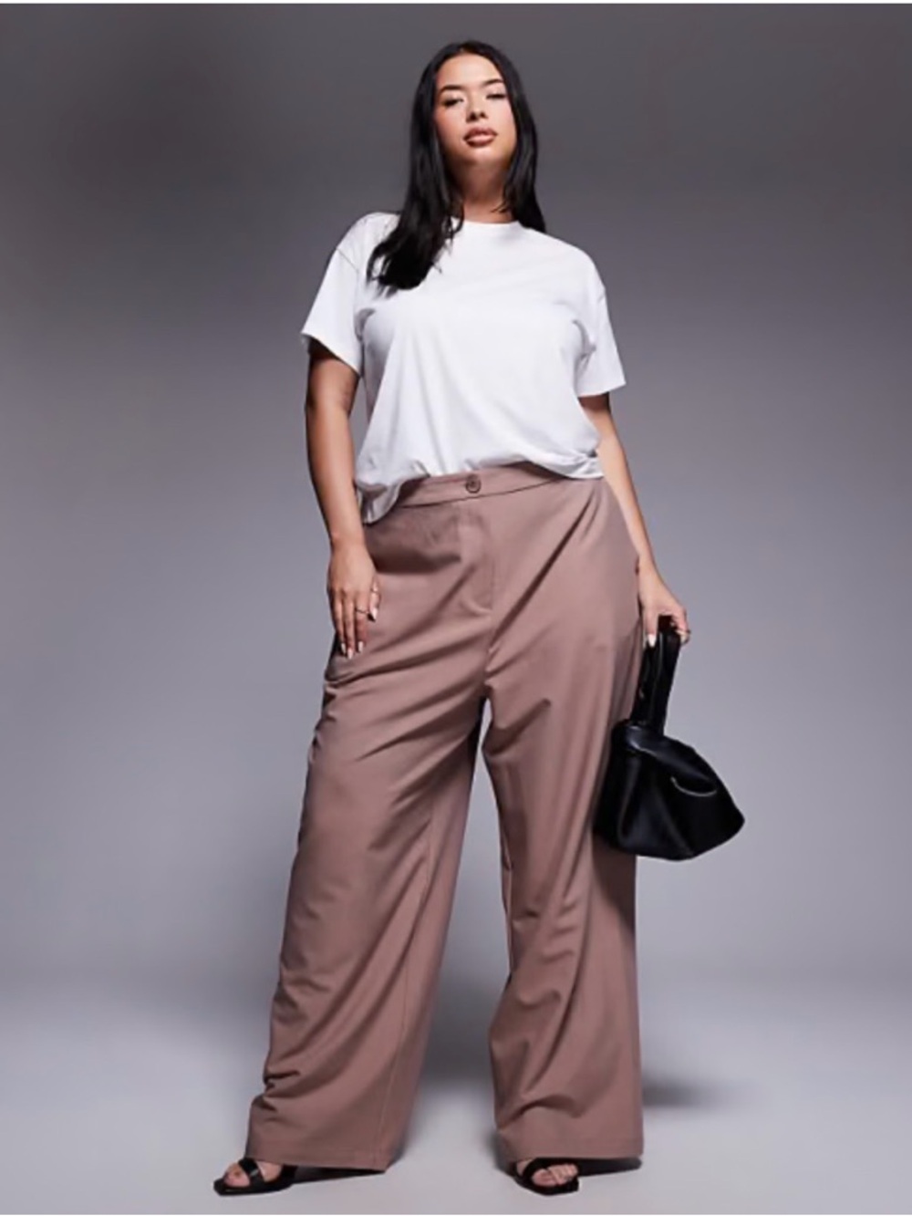 ASOS Design Curve Taupe Tailored Straight Leg Pants NWT Size 20